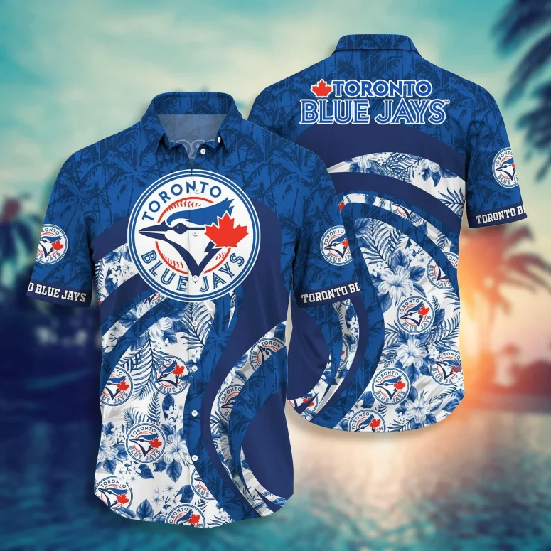 Toronto Blue Jays Tropical Waves Hawaiian Shirt