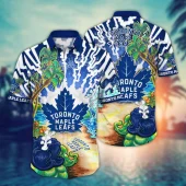 Toronto Maple Leafs Tropical Sunset Hawaiian Shirt