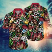 Volcanic Tiki Adventure Minnesota Wild Hawaiian Shirt