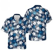Winnipeg Jets Tropical Bloom Hawaiian Shirt