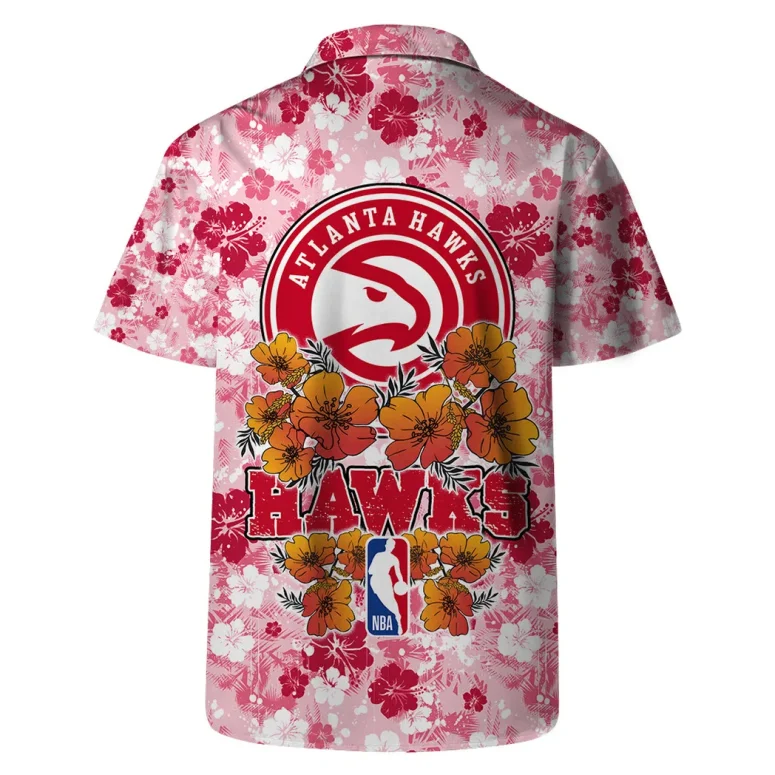 Atlanta Hawks Floral Burst Hawaiian Shirt