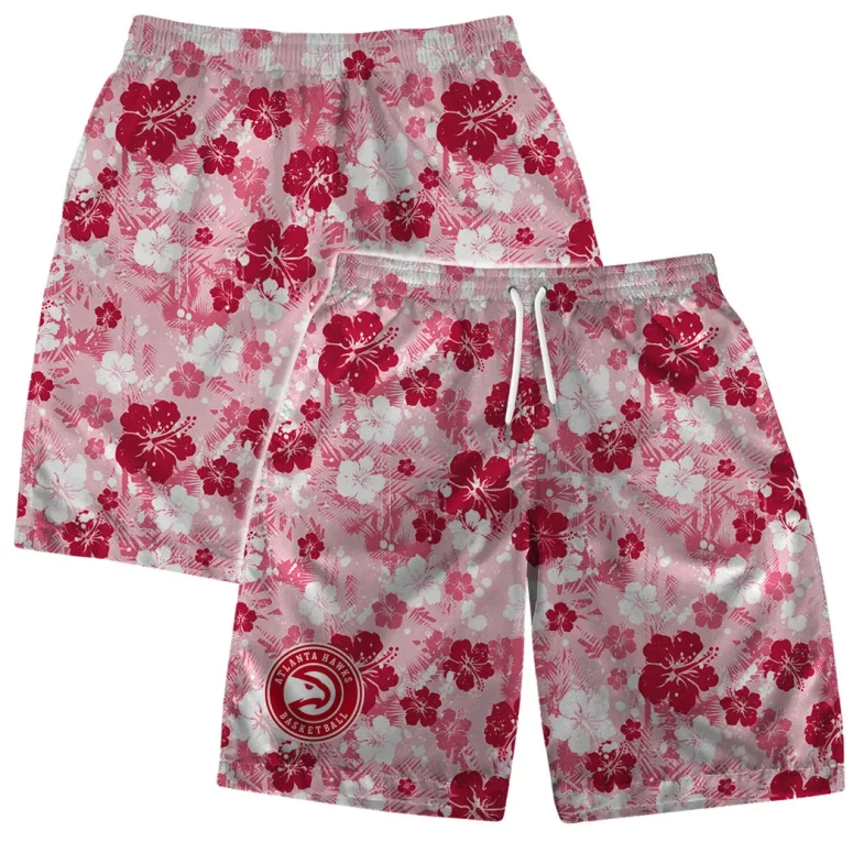 Atlanta Hawks Floral Burst Hawaiian Shirt