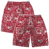 Atlanta Hawks Tribal Vibes Hawaiian Short - TeeAloha