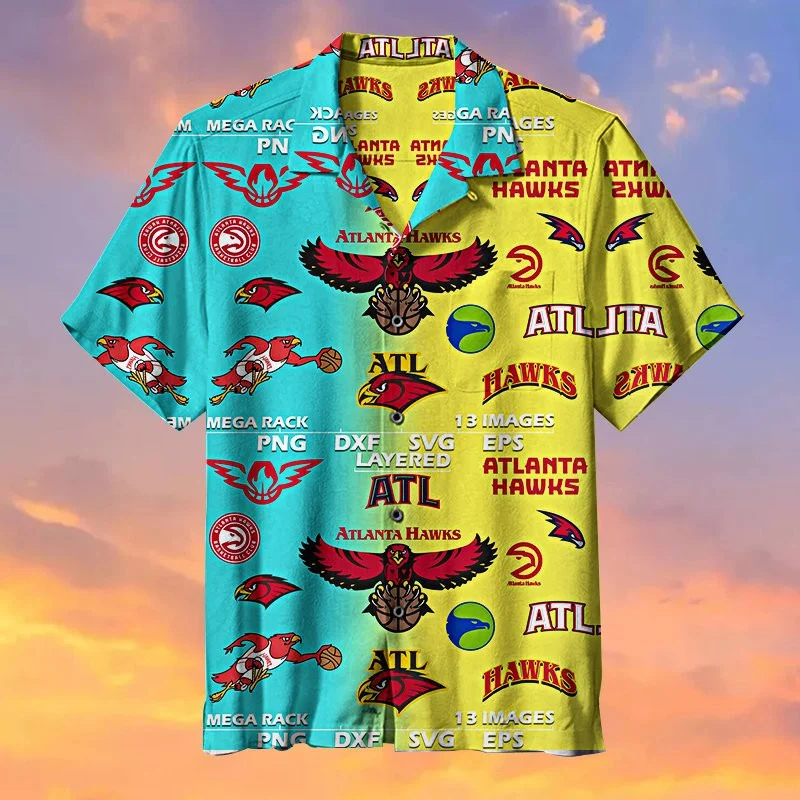 Atlanta Hawks Vibe Fusion Hawaiian Shirt