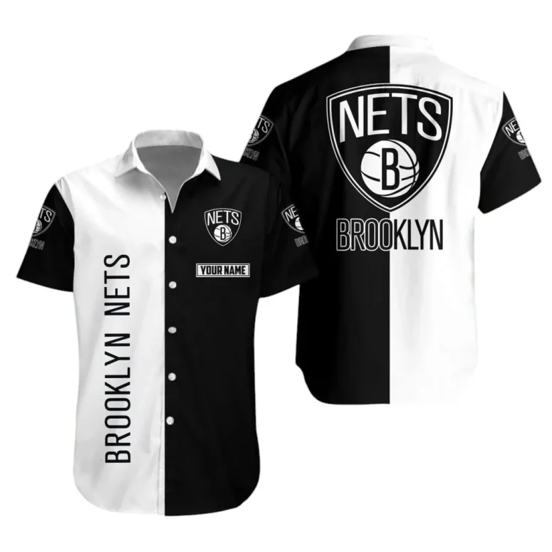 Brooklyn Nets Classic Contrast Hawaiian Shirt