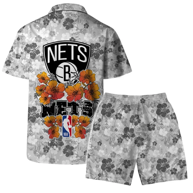 Brooklyn Nets Floral Dream Hawaiian Shirt