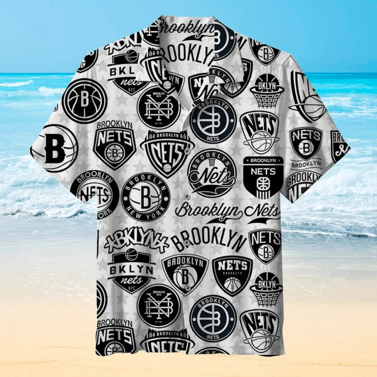 Brooklyn Nets Iconic Logo Hawaiian Shirt