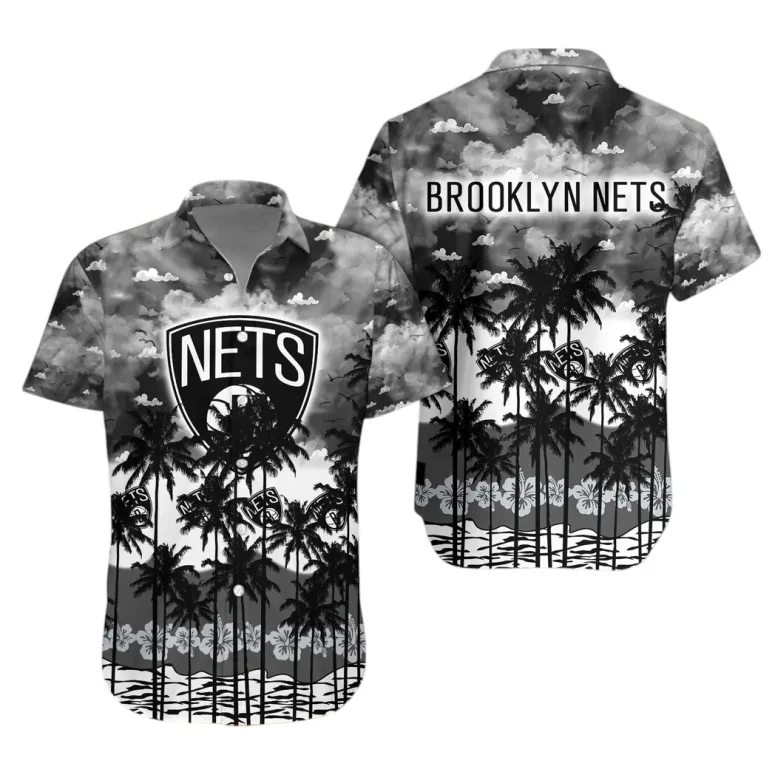 Brooklyn Nets Tropical Sunset Hawaiian Shirt
