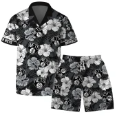 Brooklyn Nets Tropical Vibes Hawaiian Shirt Front With Short - TeeAloha