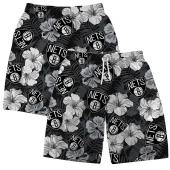 Brooklyn Nets Tropical Vibes Hawaiian Short - TeeAloha