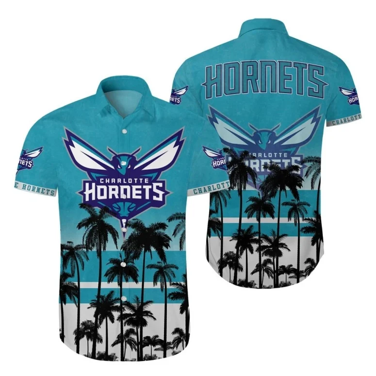 Charlotte Hornets Tropical Breeze Hawaiian Shirt