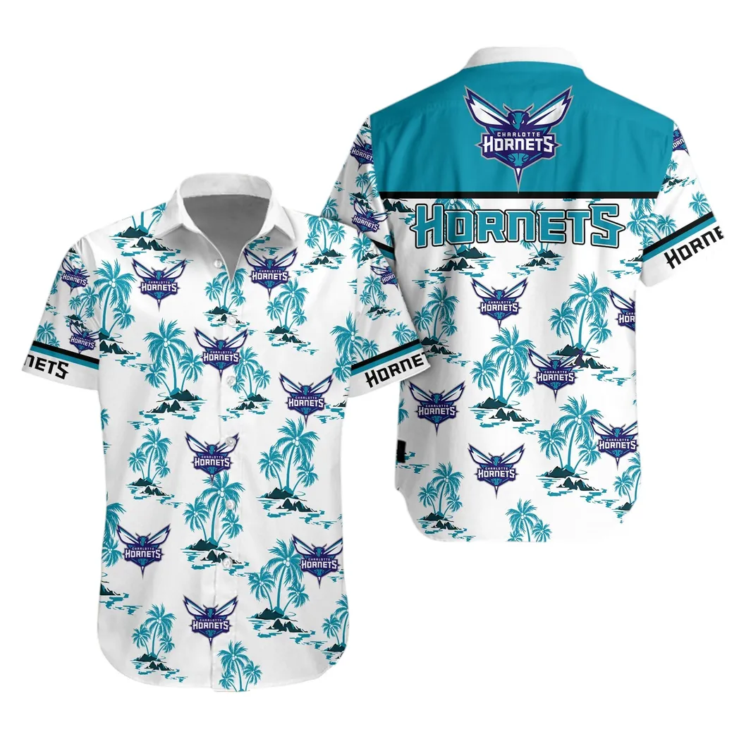 Charlotte Hornets Tropical Escape Hawaiian Shirt