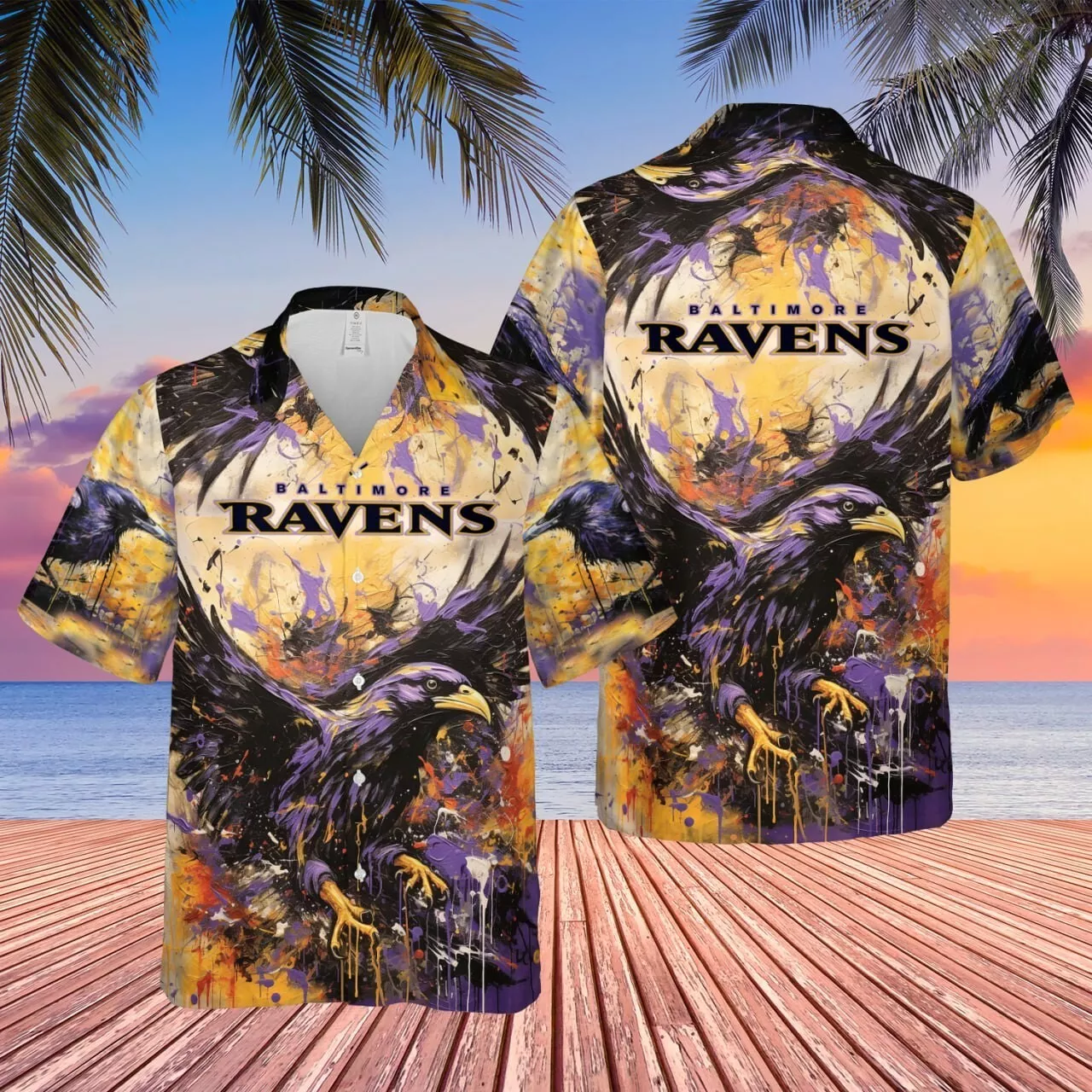 Chicago Blackhawks Midnight Flight Hawaiian Shirt