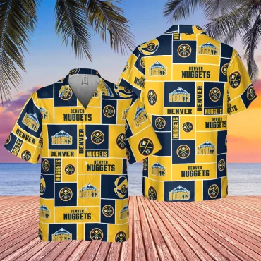 Denver Nuggets Bold Logo Hawaiian Shirt