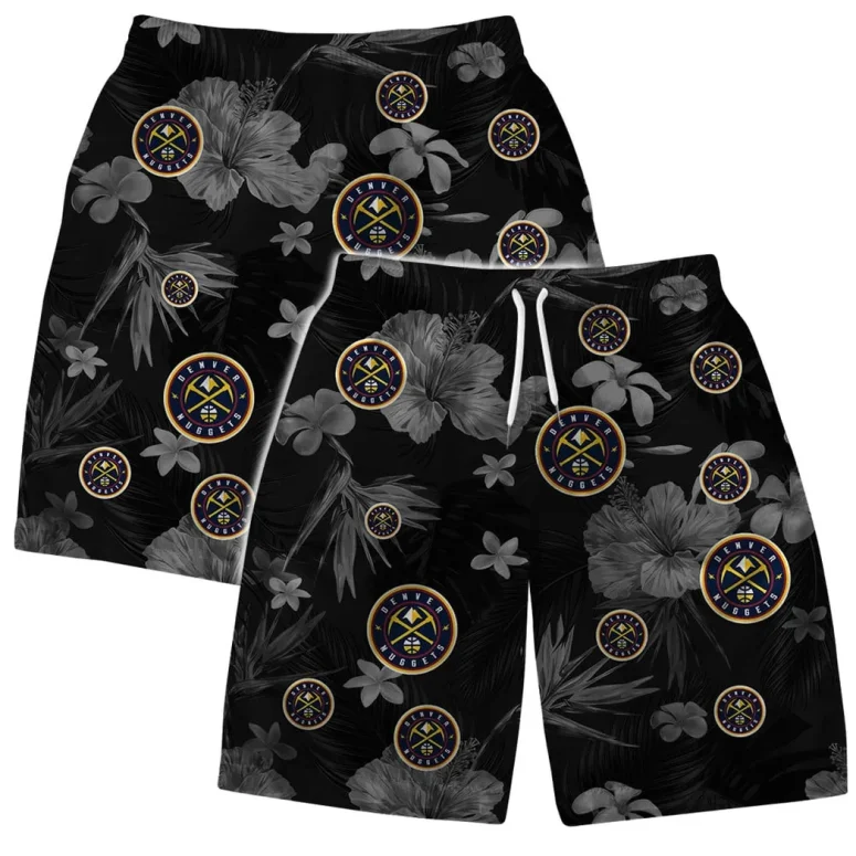 Denver Nuggets Hawaiian Bloom Floral Hawaiian Shirt