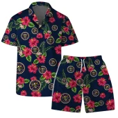 Denver Nuggets Hibiscus Bliss Hawaiian Shirt