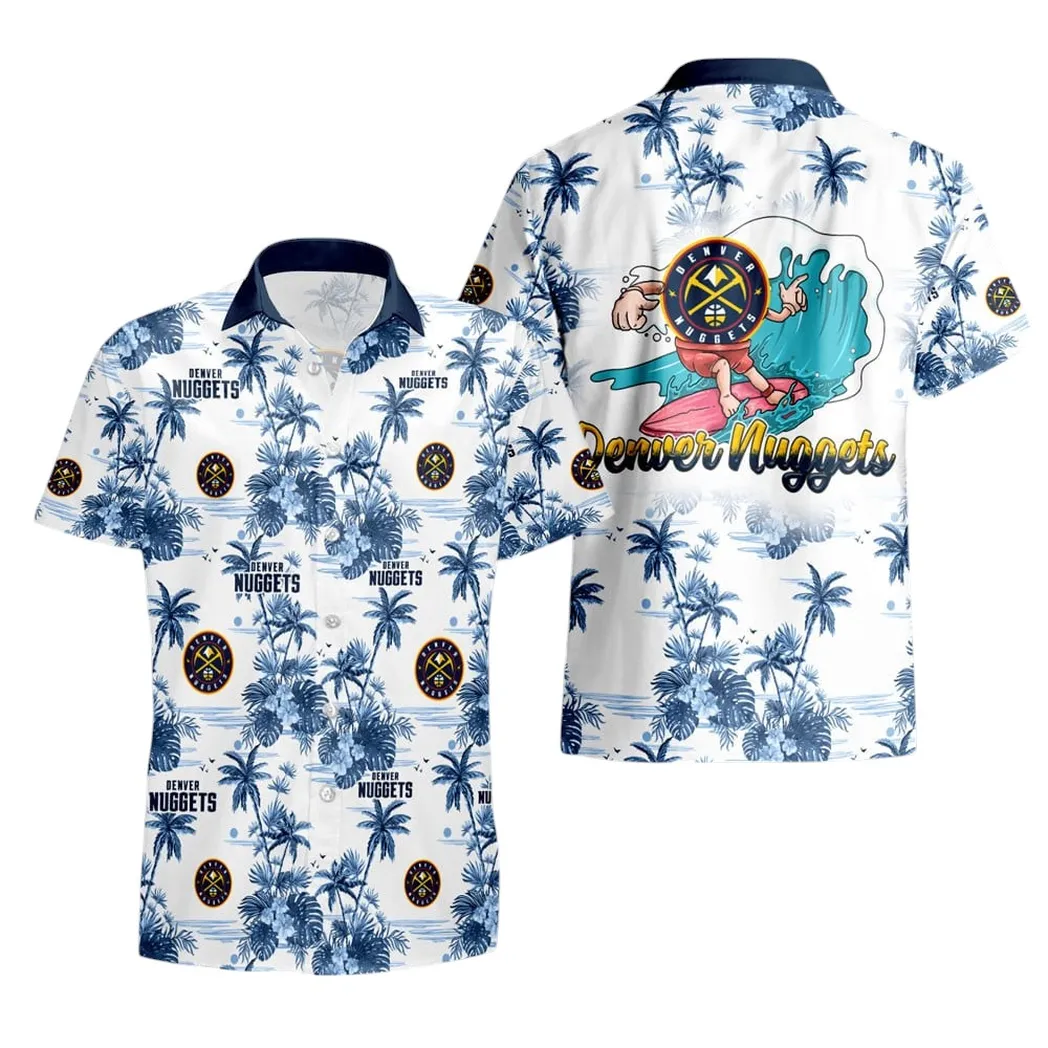 Denver Nuggets Surf�s Up Tropical Hawaiian Shirt