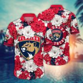 Florida Panthers Floral Majesty Hawaiian Shirt