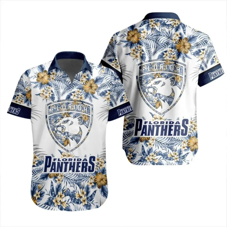 Florida Panthers Tropical Breeze Hawaiian Shirt