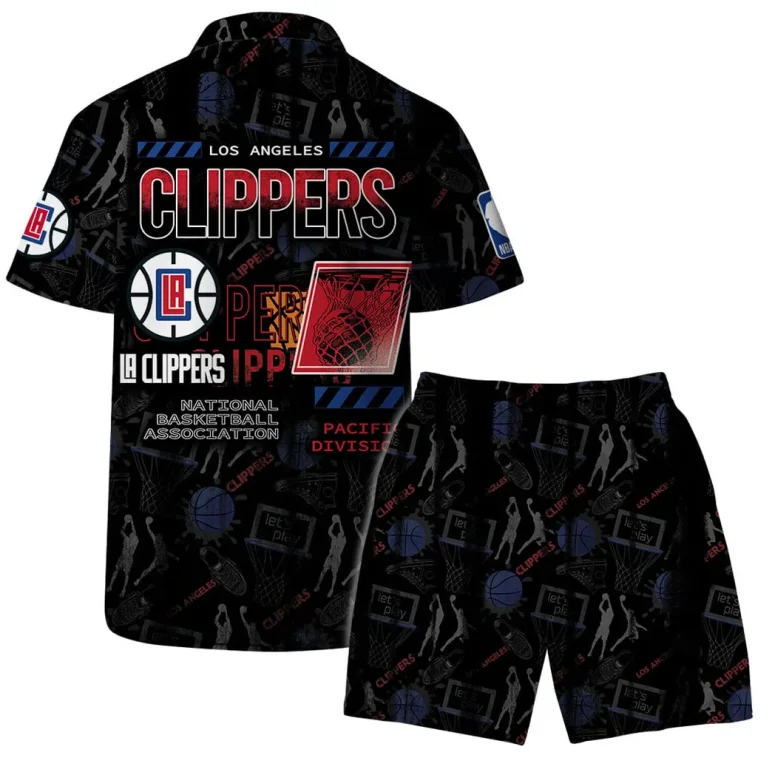 LA Clippers Dynamic Action Hawaiian Shirt