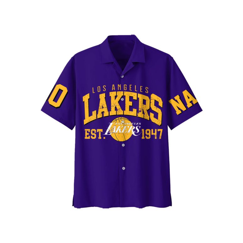 Los Angeles Lakers Bleed Gold & Purple Hawaiian Shirt