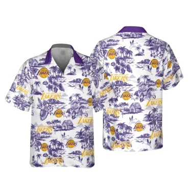Los Angeles Lakers Island Dreams Hawaiian Shirt