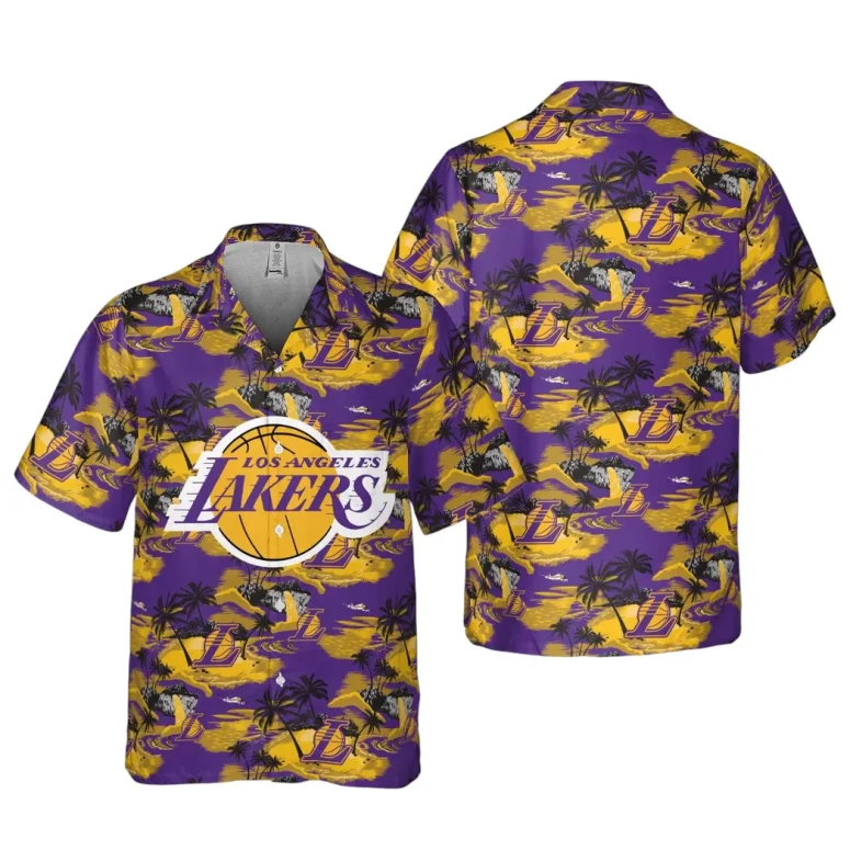 Los Angeles Lakers Sunset Surf Hawaiian Shirt