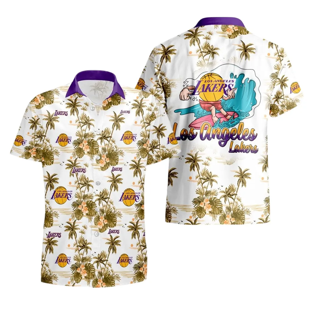 Los Angeles Lakers Surf Vibes Hawaiian Shirt