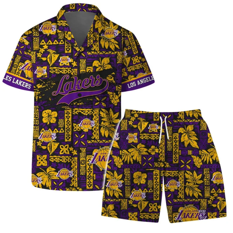 Los Angeles Lakers Tribal Vibes Hawaiian Shirt