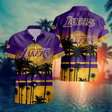 Los Angeles Lakers Tropic Sunset Hawaiian Shirt