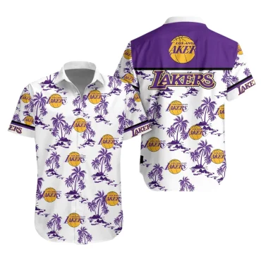 Los Angeles Lakers Tropical Wave Hawaiian Shirt