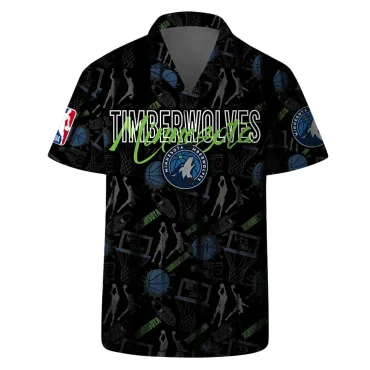 Minnesota Timberwolves Court Passion Hawaiian Shirt