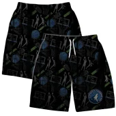 Minnesota Timberwolves Court Passion Hawaiian Short - TeeAloha