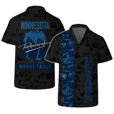 Minnesota Timberwolves Palm Paradise Hawaiian Shirt