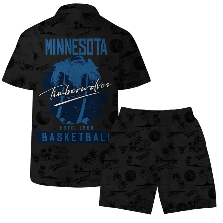 Minnesota Timberwolves Palm Paradise Hawaiian Shirt