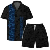 Minnesota Timberwolves Palm Paradise Hawaiian Shirt Fornt With Short - TeeAloha