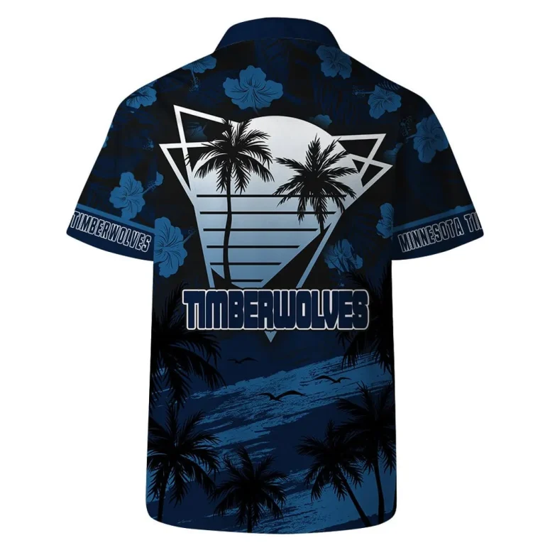 Minnesota Timberwolves Sunset Horizon Hawaiian Shirt