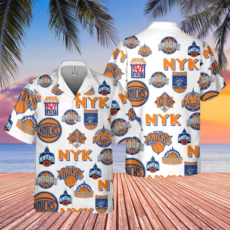 New York Knicks Court Side Hawaiian Shirt