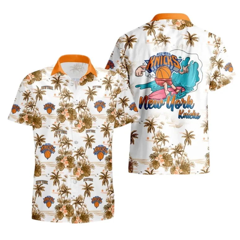 New York Knicks Island Surf Hawaiian Shirt
