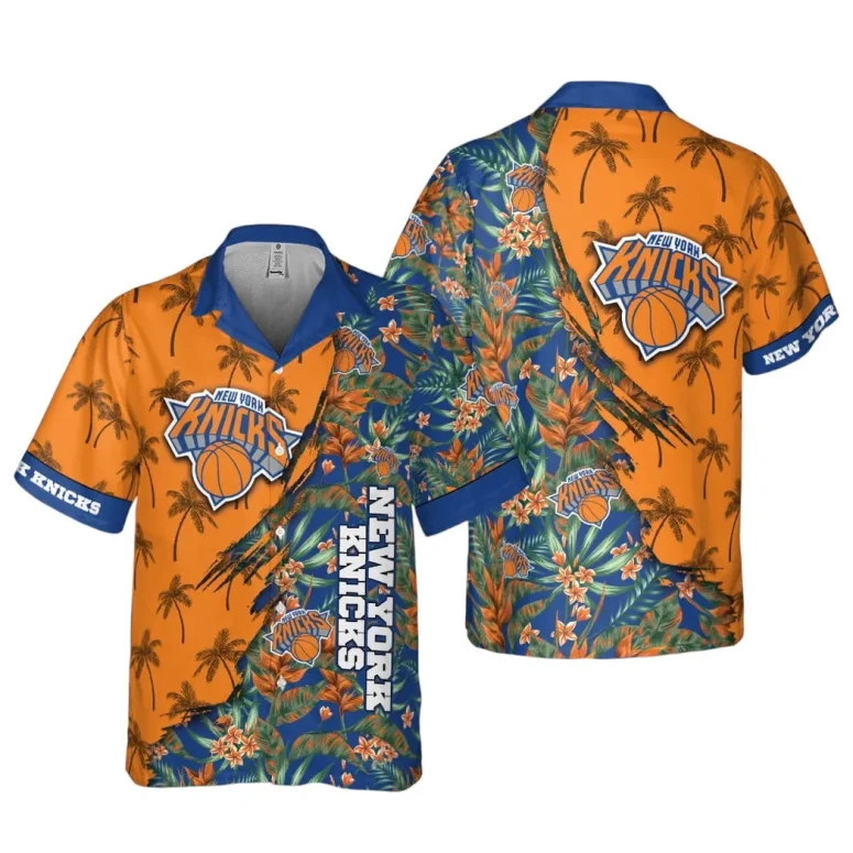 New York Knicks Tropical Escape Hawaiian Shirt