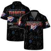 Oklahoma Thunder Tropical Hibiscus Hawaiian Shirt - TeeAloha