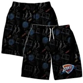 Oklahoma Thunder Tropical Hibiscus Hawaiian Short - TeeAloha
