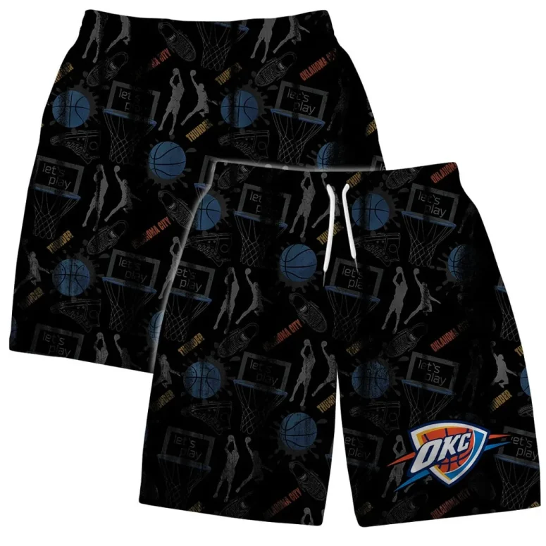 Oklahoma Thunder Tropical Hibiscus Hawaiian Shirt
