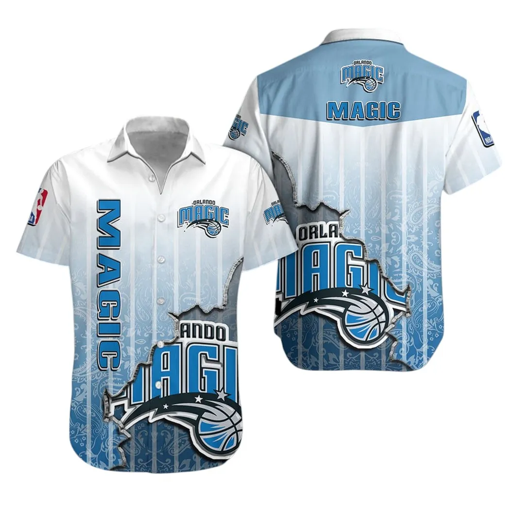 Orlando Magic Fadeaway Hawaiian Shirt
