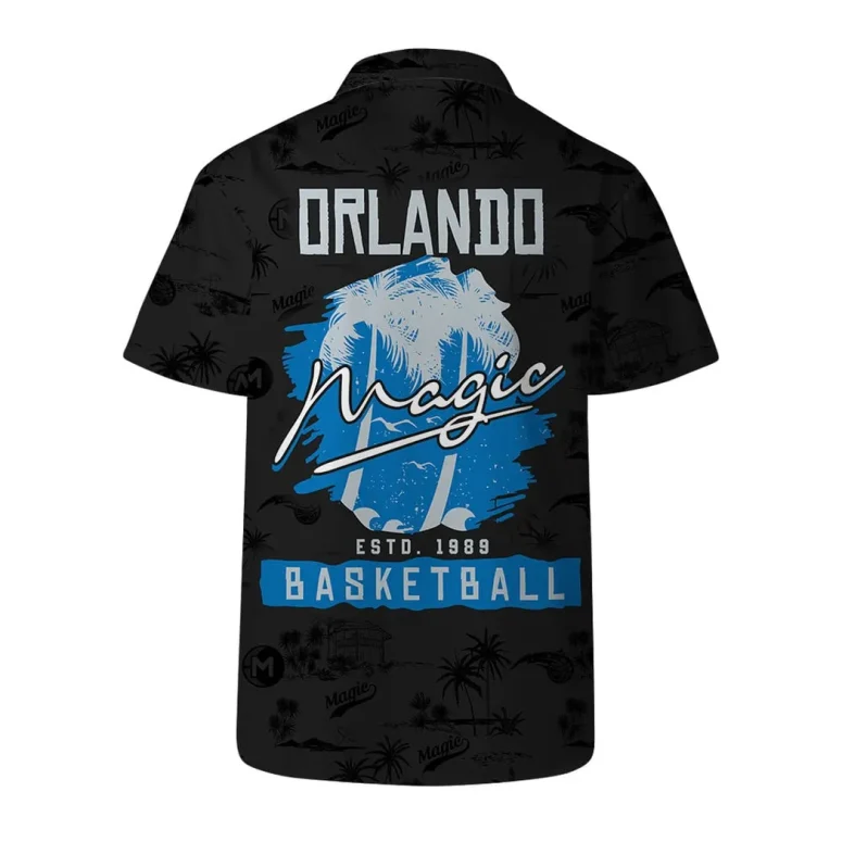 Orlando Magic Midnight Palms Hawaiian Shirt
