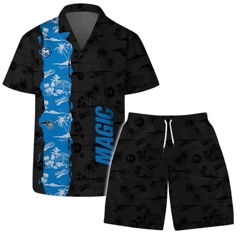Orlando Magic Midnight Palms Hawaiian Shirt