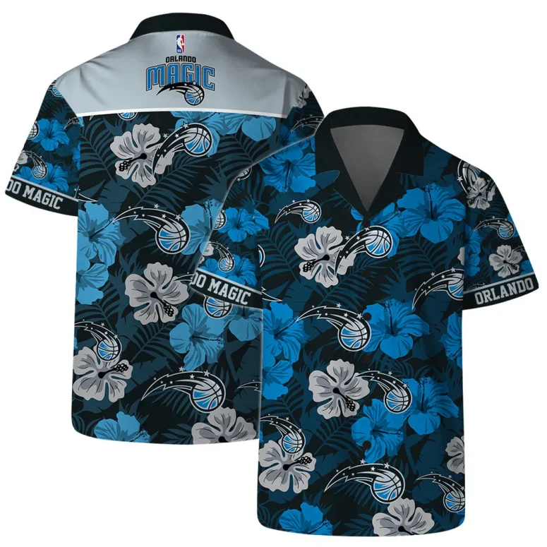 Orlando Magic Tropical Blossom Hawaiian Shirt