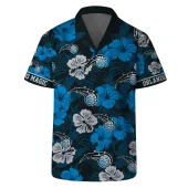 Orlando Magic Tropical Blossom Hawaiian Shirt Front - TeeAloha