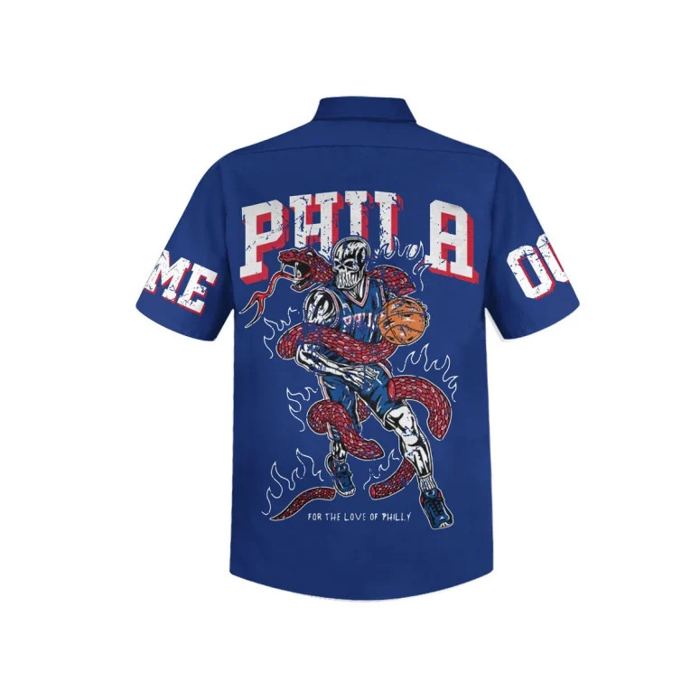 Philadelphia 76ers Court Legends Hawaiian Shirt