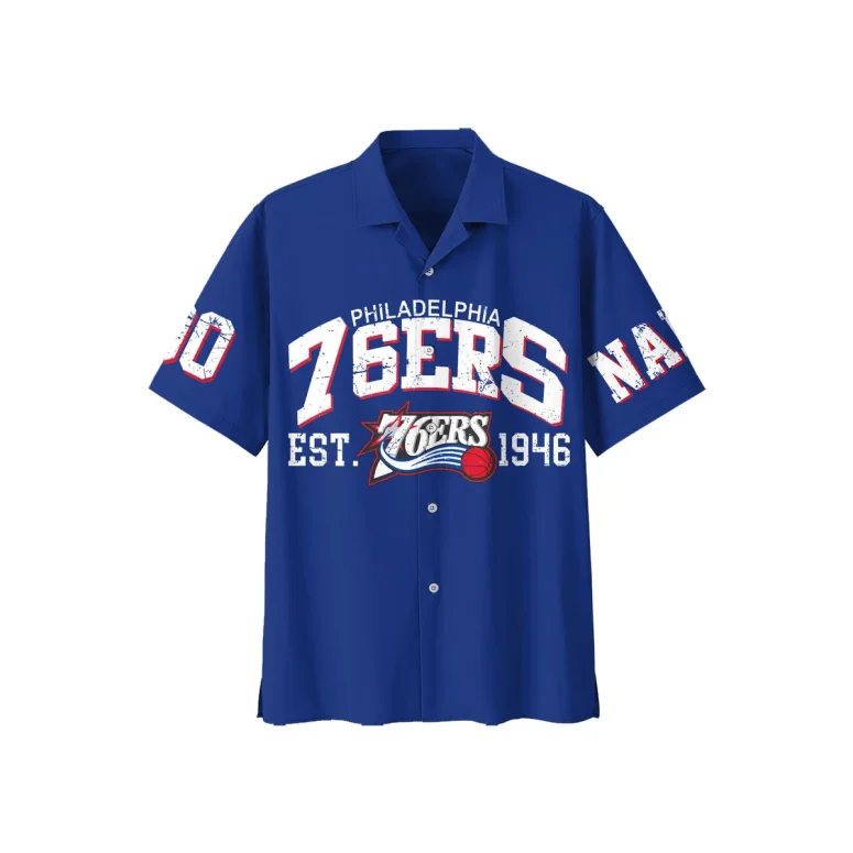Philadelphia 76ers Court Legends Hawaiian Shirt